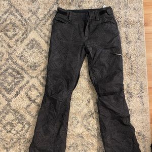 Billabong ski pants - black and grey patterned